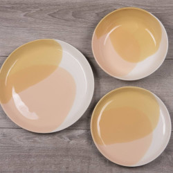 Service assiettes 18 pièces grès
