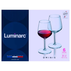 Lot 6 verres à eau 33cl