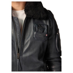 Blouson cuir homme